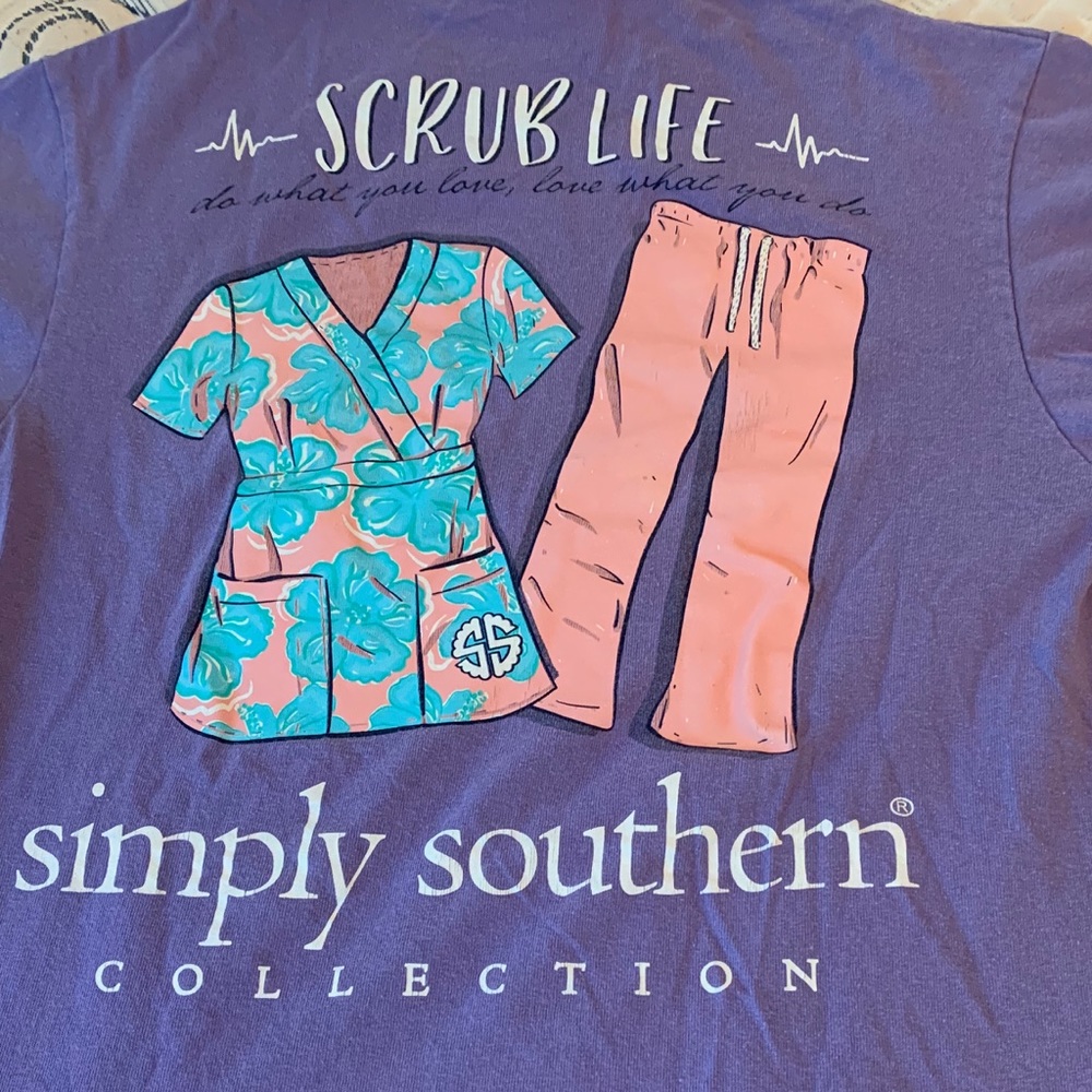 short sleeve purple simply southern t-shirt